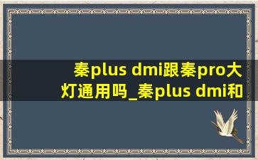 秦plus dmi跟秦pro大灯通用吗_秦plus dmi和秦pro大灯一样的吗